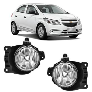Imagem de Par Farol Auxiliar Neblina CHEVROLET ONIX 2013 a 2016 - BIBAS
