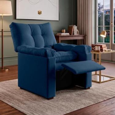 Imagem de Poltrona Reclinável Mamãe Imperador Bouclê Decorativa Sala Quarto Luxo