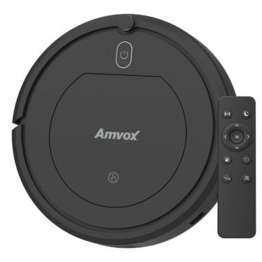 Imagem de Robô Aspirador Amvox 3 Funções ASP 018 Black 1500 mAh Bivolt, Bivolt