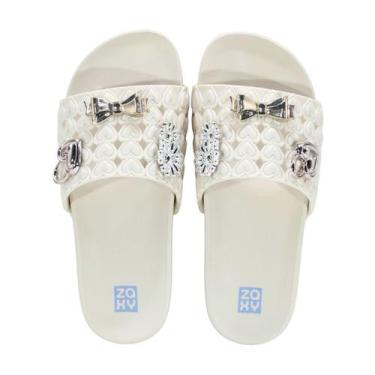 Imagem de Tamanco Slide Zaxy Pins Branco/Off White, Bc, Off white medio, 38