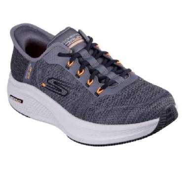 Imagem de Tenis skechers go run elevate 2.0 masculino, 38, Cinza, Laranja