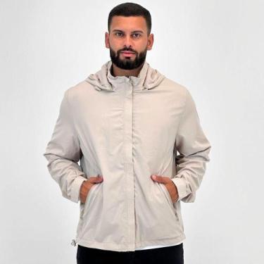 Imagem de Jaqueta Broken Rules Corta Vento com Capuz Masculina, M, Caqui