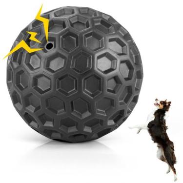 Imagem de Brinquedo para cães DISSKNIC indestrutível Squeaky Ball para raças gra