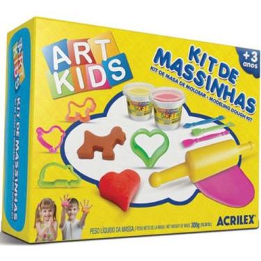 Imagem de Kit de Massinhas de Modelar 300g Com Moldes e Acessórios - Art Kids