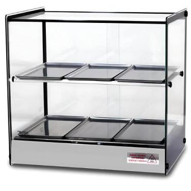 Imagem de Estufa Salgados Quente Dupla 6 Bandejas Com Termostato Aço Inox EVR Ti