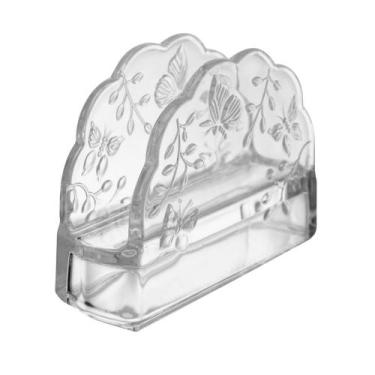 Imagem de Porta Guardanapos New Butterfly 10,5cm x 4cm x 9,5cm Cristal - Lyor