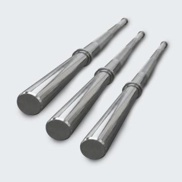 Imagem de Kit 3 Barras Retas Maciças Cromadas 1,80m para Musculação - D1FITNESS