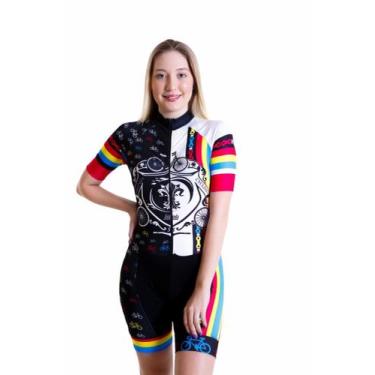 Imagem de Macaquinho Feminino para Ciclismo Arco Iris - Lislinda