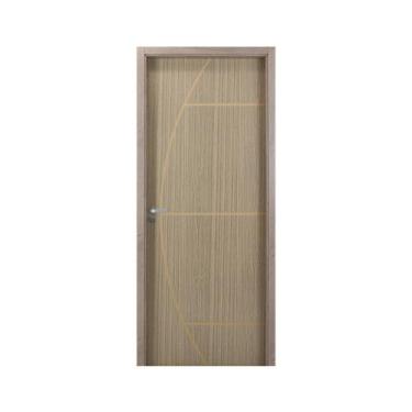 Imagem de Kit Porta de Madeira Decorada 215x74cm com Batente de MDF Ultra 10cm G