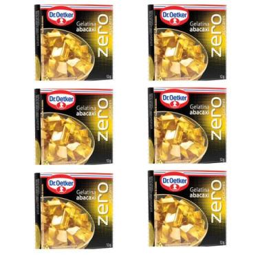 Imagem de Kit 6 Gelatina Zero 12g cada - sabores - Dr. Oetker