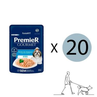 Imagem de Ração Úmida Premier Gourmet Cães Pequeno Porte Frango E Arroz Integral