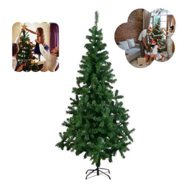 Imagem de Árvore de Natal Natural 2,10m 600 Galhos Verde KT Desmontáve - Congrat