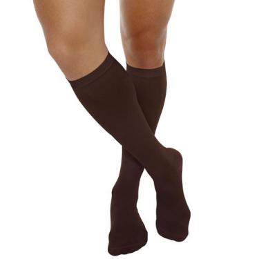 Imagem de Meia Kendall 3/4 Masculina 1802 18-21mmhg Média Compressão, Marrom 15,