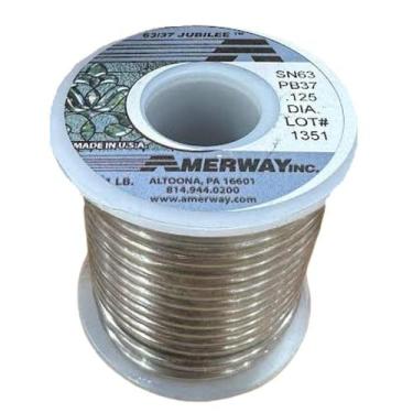 Imagem de Solda para vitral Rainbow Art Glass Amerway 63/37 carretel de 1 lb