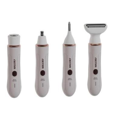 Imagem de Depilador Feminino Mallory Multi Senses 4 em 1 Bivolt, Aparador Facial