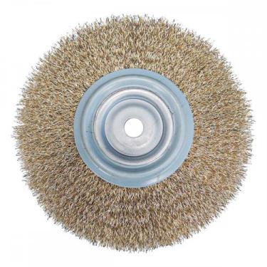 Imagem de Escova De Aco Circular Mil Kits Aco Latonado 6'' X 3/4''X1/2'' - Cm41