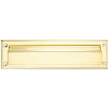 Imagem de Baldwin 0014031 Placa de caixa de letras, latão brilhante não laqueado