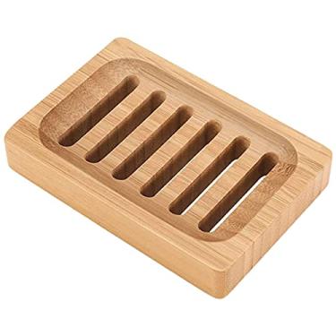Imagem de Generic Titular de Sabão de Bandeja de Cor Natural de Sabão de Bambu para Cozinha Hiking Home