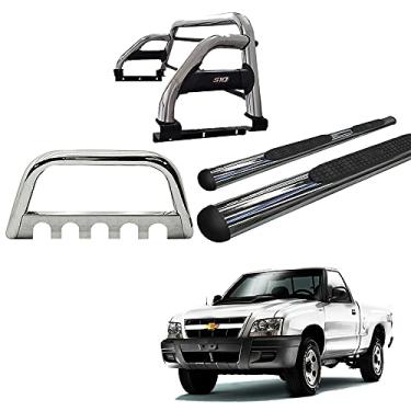 Imagem de Kit Quebra Mato+Santo Ant H2+Estribo Oval S10 94/11 Cromo CS