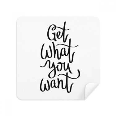 Imagem de Compre o que você quer, óculos com citação, tecido de camurça, 2 unidades