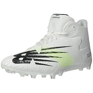 Imagem de New Balance Tênis masculino Rush V3 Mid Lacrosse, Branco/Branco-Limão Brilhante, 44
