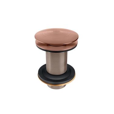 Imagem de Válvula de Escoamento para Banheiro Click Clack 7/8" Cobre Escovado - Docol