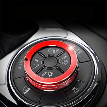 Imagem de MIVLA Botão de tração nas quatro rodas do carro botão decorativo de ar condicionado, para Nissan Patrol 2017-2019 acessórios interiores do carro
