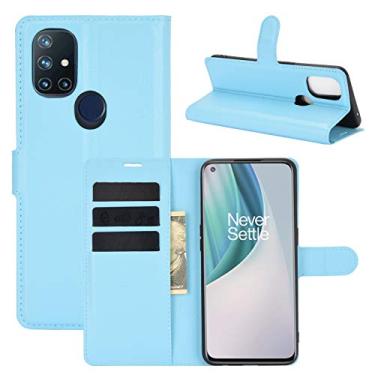 Imagem de YUNCHAO Caixa de telefone Para OnePlus Nord N10 5G Litchi Texture Horizontal Flip Case Protetora com Slots & Card Slots & Carteira capa para celular