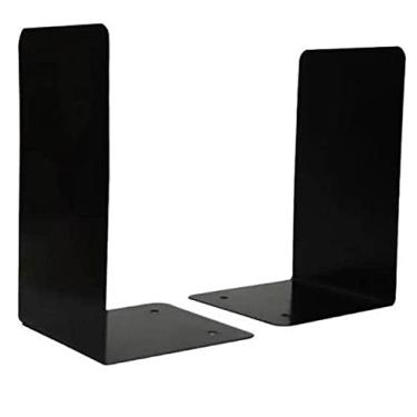 Imagem de Aparador Organizador de Livros, Bibliocanto, Kit c/ 2 Pares, Cavia, Metal, Preto