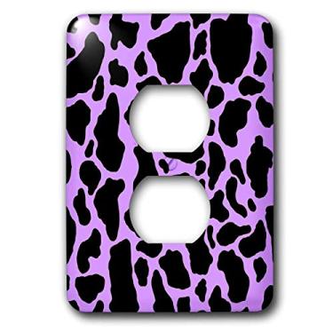 Imagem de 3dRose Capa de saída com estampa de vaca roxa e branca lsp_15427_6