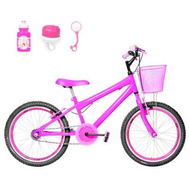 Imagem de Bicicleta Infantil Feminina Aro 20 Aero + Kit Passeio - Flexbikes