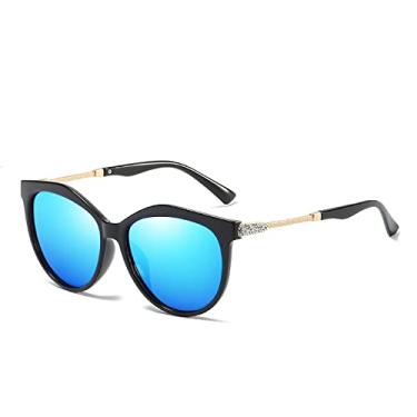 Imagem de Óculos de sol polarizados femininos vintage oval diamante óculos de sol senhora luxo designer óculos de condução gafa de sol uv400,2, tamanho único