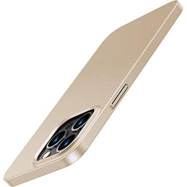 Imagem de Capa Capinha Para iPhone 13 Pro Max Tela 6.7 Case Acr�lica Fosca Ultra Fina Premium (Dourada)