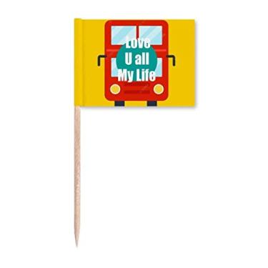 Imagem de Topo de bandeira de palito de dente Eternal Love Valentine