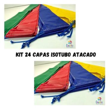 Imagem de Kit 24 Capas Protetora Para Hastes Cama Elástica Atacado - Casinha Bri
