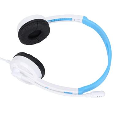 Imagem de Fones de ouvido infantis de aprendizagem, fones de ouvido infantis leves para laptop para tablet para PC para telefone (branco)