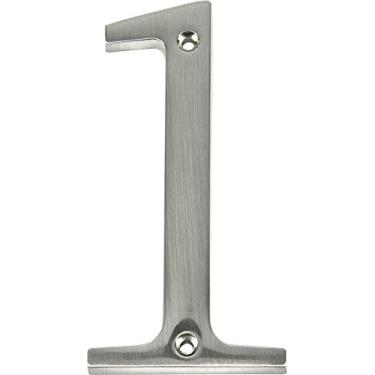 Imagem de Distinctions 843321 Níquel Escovado Montagem Embutida 10 cm Casa Número 1