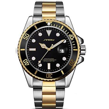 Imagem de Relógio Masculino Sinobi Relógio de Pulso Ponteiro Luminoso À Prova D'agua Aço Inoxidável (C4)