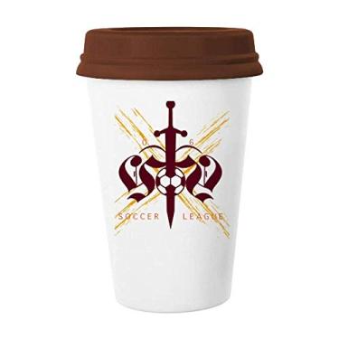 Imagem de Caneca de cerâmica para copo de cerâmica com espada da Liga de Futebol da Middle Age
