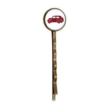 Imagem de Boné geométrico clássico de Carros com contorno vermelho retrô de metal