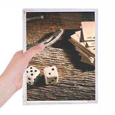 Imagem de Caderno de fotos para jogos de pôquer de dados com folhas soltas, diário recarregável, papelaria