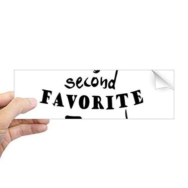 Imagem de DIYthinker Palavra em inglês design Friday My Second Favorite retangular adesivo para janela notebook