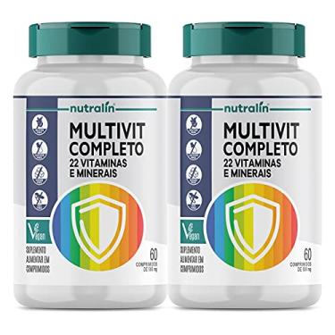 Imagem de Combo 2 Multivitaminico Vitaminas Minerais A-z 60 Capsulas Nutralin