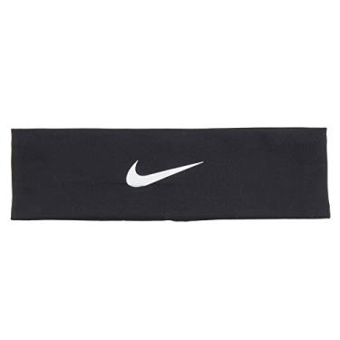 Imagem de (One Size Fits Most, Black/White) - Nike Signature Dri-Fit Headband