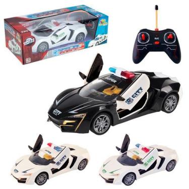 Carro controle remoto sem fio Polícia 1:32 – DM Toys