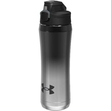 Imagem de Under Armour Garrafa de água de aço inoxidável de 510 g, isolada a vácuo, tampa protetora de autodrenagem, à prova de vazamento, para crianças e adultos, todos os esportes, academia