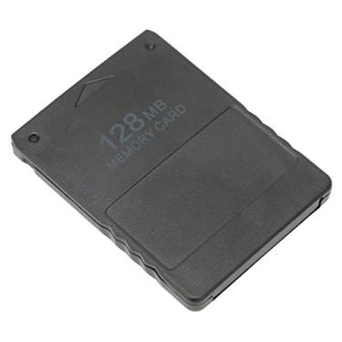 Imagem de Cartão de memória para console de jogos 2 em 1 compatível com todos os jogos PS‑2, Plug and Play, cartão de memória estável para console de jogos (128 MB)