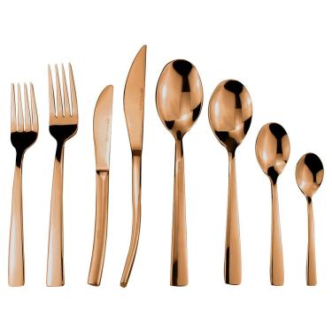 Imagem de Faqueiro 48 Peças Fracalanza Ravel em Aço Inox - Cobre