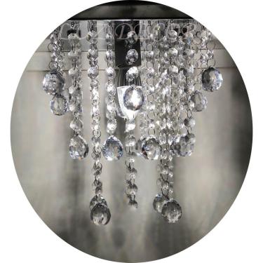 Imagem de Pendente Plafon Para Sala De Estar Com Base De Inox 20x20cm