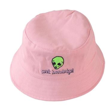 Imagem de Bucket Overcome "Seek Knowledge" Rosa-Unissex